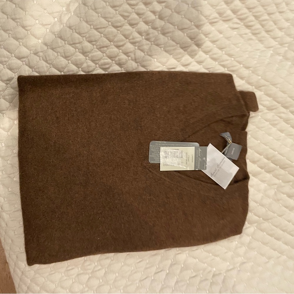 Daniel Cremieux Brown Cashmere Sweater